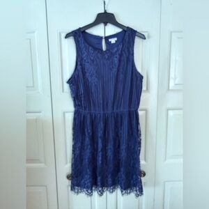 Xhilaration Navy  Cottagecore Whimsical Summer Mini Large Vintage Vibe Lined